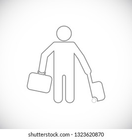 passenger outline icon