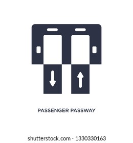 passenger passway icon. Simple element illustration from airport terminal concept. passenger passway editable symbol design on white background. Can be use for web and mobile.