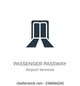 Passenger passway icon vector. Trendy flat passenger passway icon from airport terminal collection isolated on white background. Vector illustration can be used for web and mobile graphic design, 