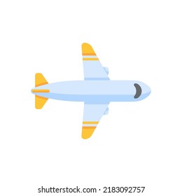 Passenger plane flying in the sky side view. travel concept