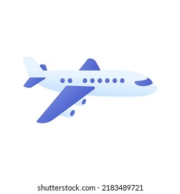Passenger plane flying in the sky side view. travel concept