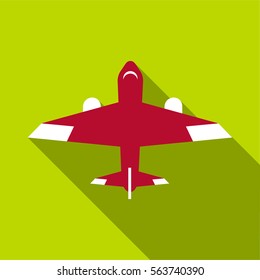 Passenger plane icon. Flat illustration of passenger plane vector icon for web