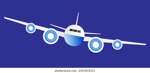 passenger plane in the sky