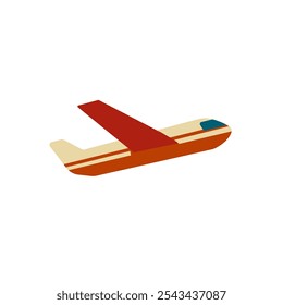 passenger plane taking off - vector icon