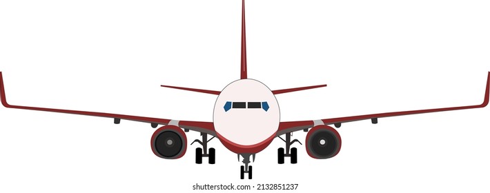 Passenger Plane Vector Illustration suitable for logo and graphic resource