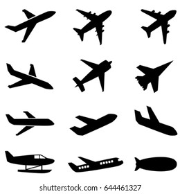 Passenger planes and other type of airplanes