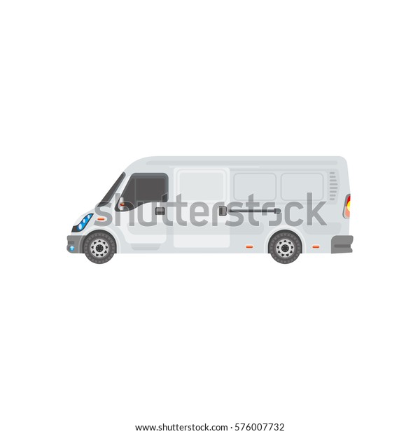Passenger Public transport. Shuttle buses for\
use in the city and tourism. Vector detailed illustration for\
presentations and print on a white\
background.