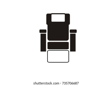passenger seat simple icon