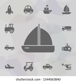 Passenger Ship, boat icon. Simple set of transport icons. One of the collection for websites, web design, mobile app