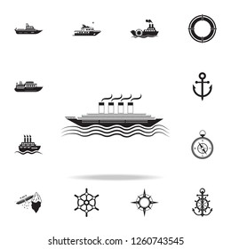 passenger ship icon. Detailed set of ship icons. Premium graphic design. One of the collection icons for websites, web design, mobile app