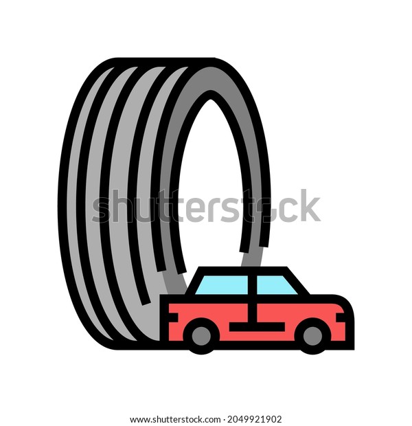 passenger tires color icon vector. passenger\
tires sign. isolated symbol\
illustration
