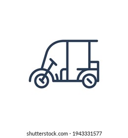 passenger transportation Thin line icon vector illustration. Vector illustration isolated on a white background. Simple outline  vector icon for web 