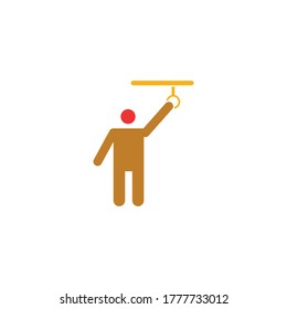 passenger vector icon logo design