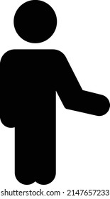 ilustración del vector del pasajero en un fondo transparente. Símbolos de calidad premium. Icono vector glifos para concepto y diseño gráfico.