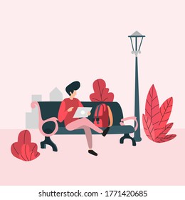 passenger waiting for bus stand