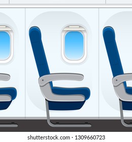 Civilian Aircraft Seat Stock Vector (Royalty Free) 465915434 | Shutterstock