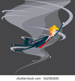 passing hurricane. business concept