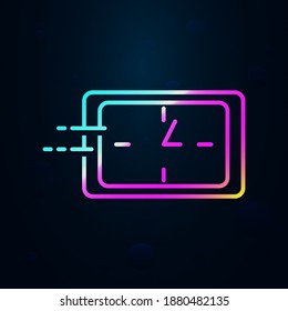 Passing time nolan icon. Simple thin line, outline vector of speed icons for ui and ux, website or mobile application