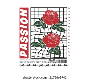 passion Aesthetic Graphic Design for creative clothing, for Streetwear and Urban Style t-shirts design, hoodies, etc.