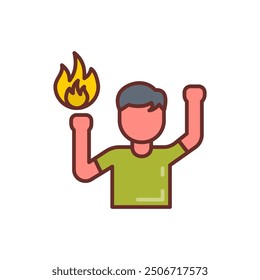Passion Filled Icons , Vector illustration