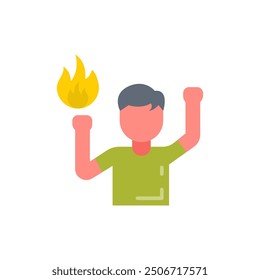 Passion Flat Icons, Vector illustration
