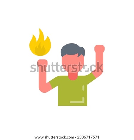 Passion Flat Icons, Vector illustration