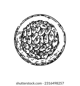 fruta de la pasión extraída a mano. media maracuya, jugo tropical, passiflora madura, fresco exótico, semillas de alimento de pasión fruto cortado vectorial sketch. ilustración negra aislada