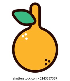 passion fruit doodle style icon
