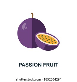 Passion Fruit icon. Simple element from fruits collection. Creative Passion Fruit icon for web design, templates, infographics and more