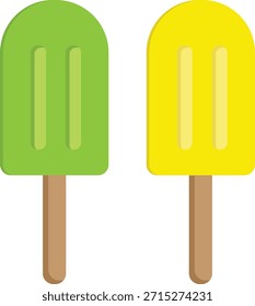 passion fruit and mango popsicle ice cream sticks.