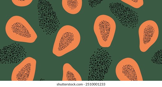 Modelo inconsútil de la fruta de la pasión. Ilustración de la planta tropical.
