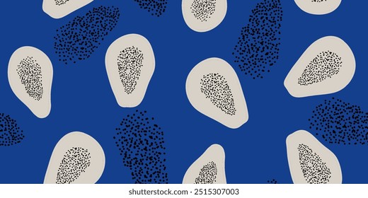 Passion fruit seamless pattern.Illustration of tropical plant.
