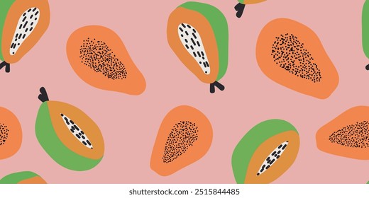 Passionsfrucht nahtloses Muster. Illustration der tropischen Pflanze.
