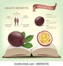 passion fruit with slice