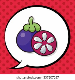 passion fruits doodle, speech bubble