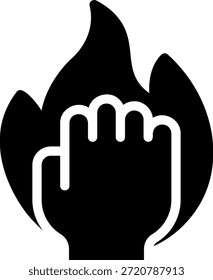 Vector de ilustración de icono de glifo de pasión