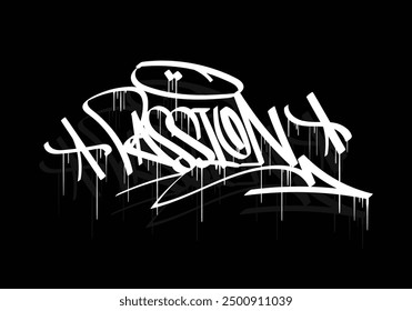 PASSION graffiti tag style design