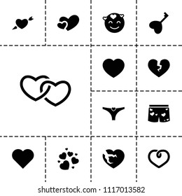 Passion icon. collection of 13 passion filled icons such as emot in love, heart. editable passion icons for web and mobile.