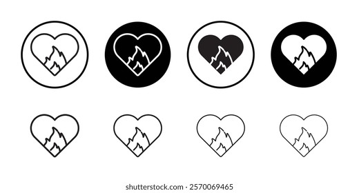 Passion icon Outline vector for web ui