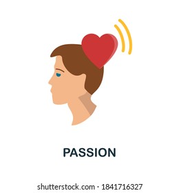 Passion icon. Simple element from core values collection. Creative Passion icon for web design, templates, infographics and more