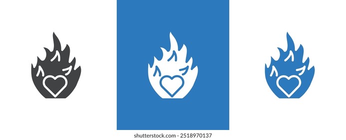 Passion icon thin line illustration