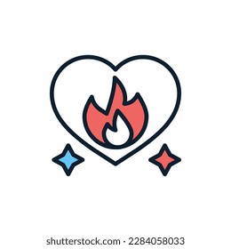 Passion icon in vector. Illustration