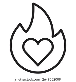 Passion icon vector illustration isolated sign