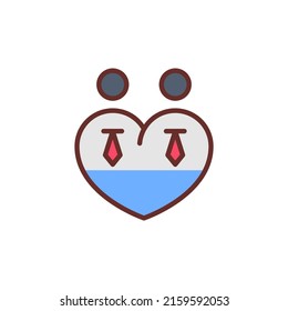 Passion icon in vector. Logotype