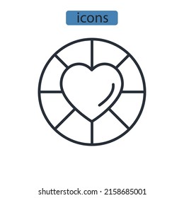 passion icons  symbol vector elements for infographic web