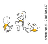 Passion for Learning Smiling People Journeying in the World of Knowledge Through Their Books.