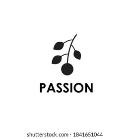 Passion Logo Design Natural Object Orange