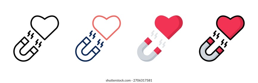Passion Magnet Symbol Set mehrere Stilkollektion