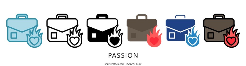 Mini-Illustrationssymbol für Leidenschaft. Für moderne Konzeption, Print, UI, UX-Kit, Web- und App-Entwicklung. Vektor in Bezug auf Business Finance, Management und mehr