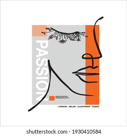 passion simple vintage tshirt design
